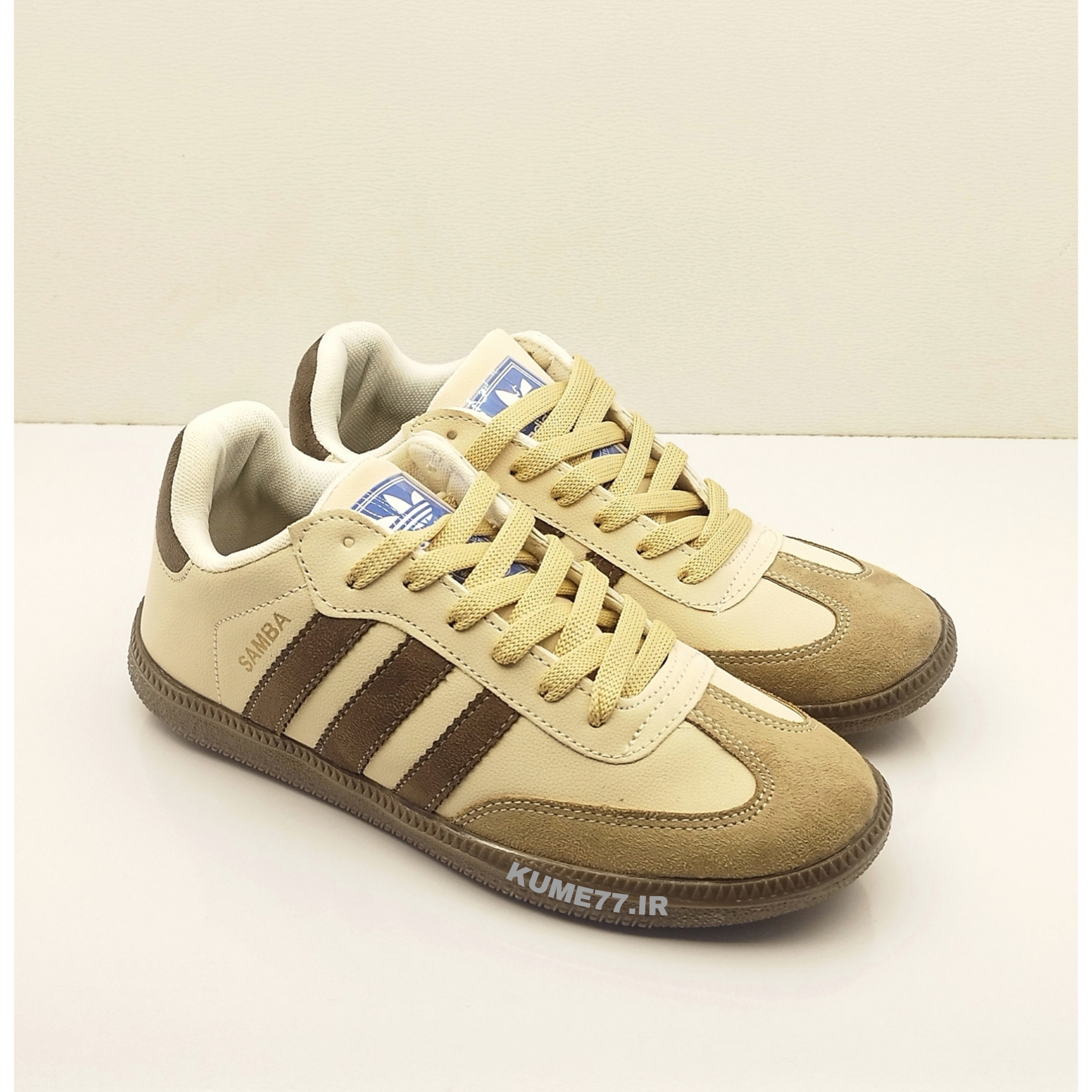 سامبا کرم قهوه ای، سامبا، ادیداس، آدیداس، Adidas، Samba، متریال وارداتی